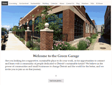 Tablet Screenshot of greengaragedetroit.com